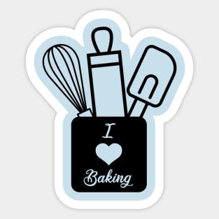 I Love Baking Sticker